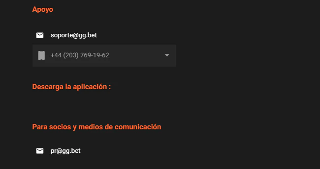 Asistencia al jugador y medios de contacto disponibles en GGBET Casino
